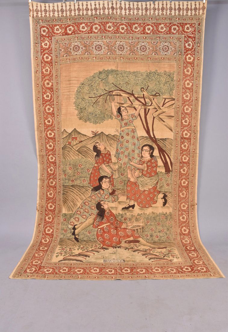 PRINTED PERSIAN KALAMKAR, 20th C (1 of 4)