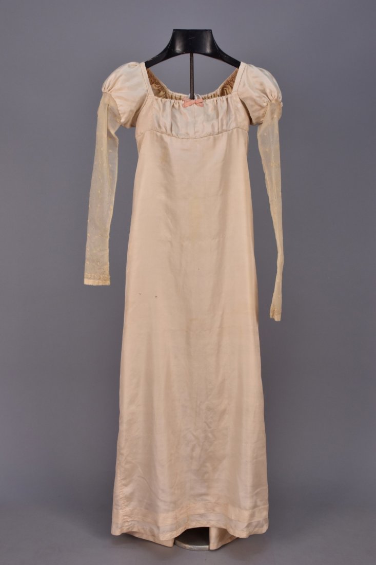 REGENCY SILK GOWN and STOCKINGS, 1812. (1 of 6)