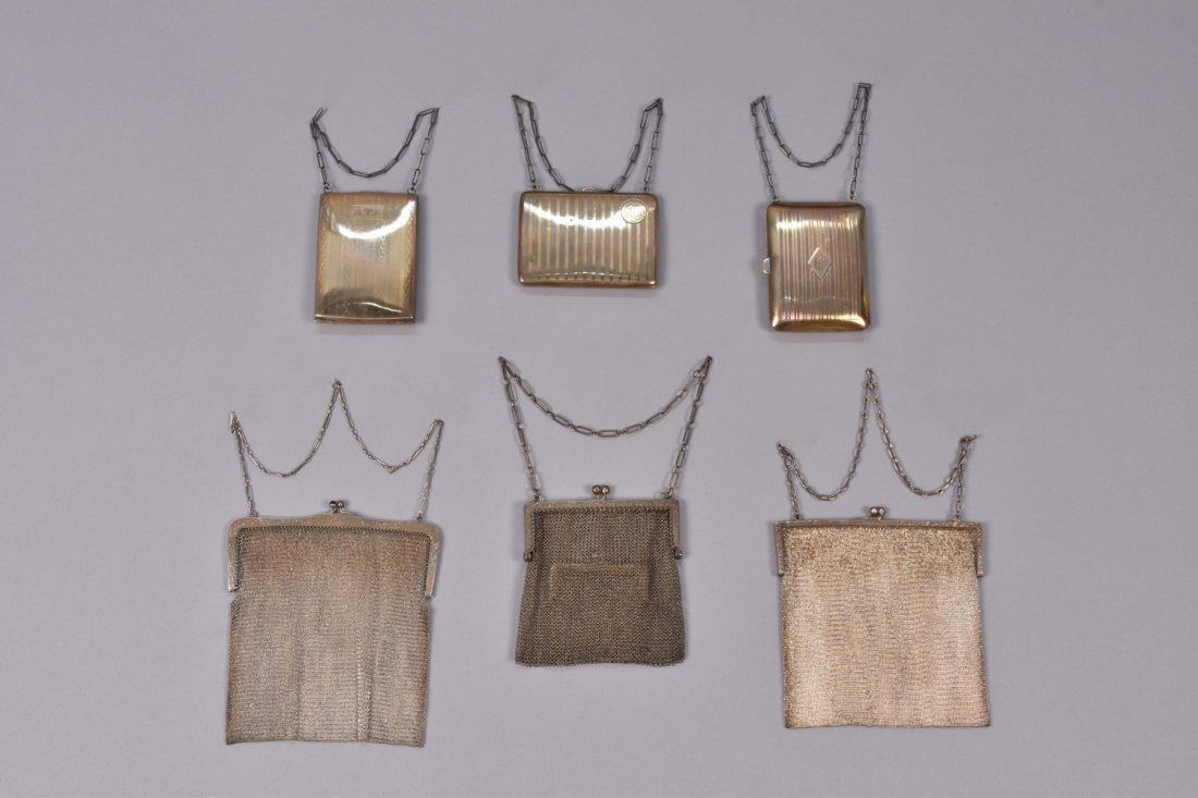 SIX LADIES STERLING SILVER ACCESSORIES, EARLY 20th C. (1 of 4)