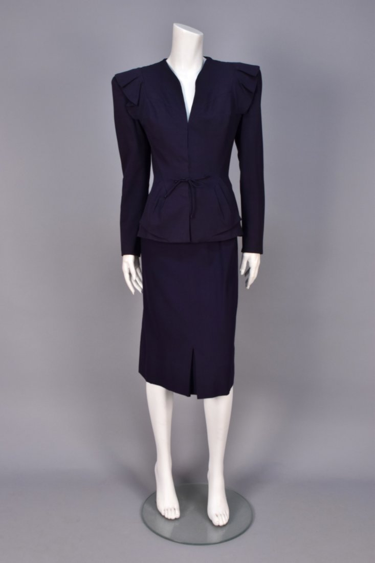 ADRIAN CUSTOM WOOL JACKET, 1940s. (1 of 5)