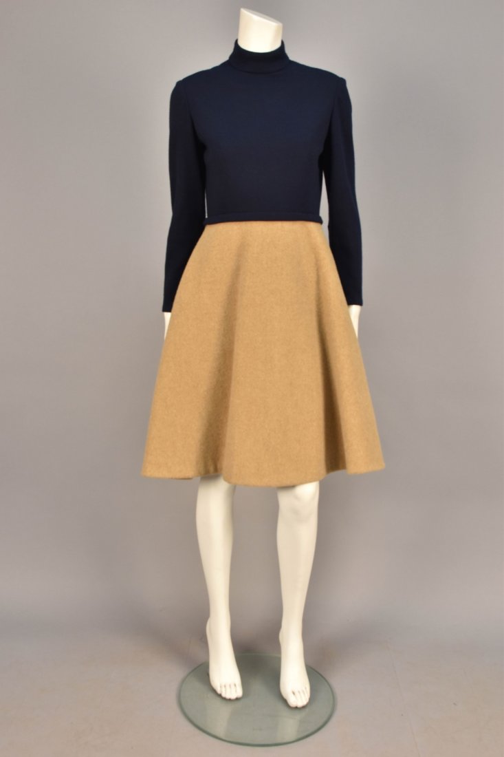 GEOFFREY BEENE WOOL COAT and DRESS ENSEMBLE, 1960s. (1 of 5)