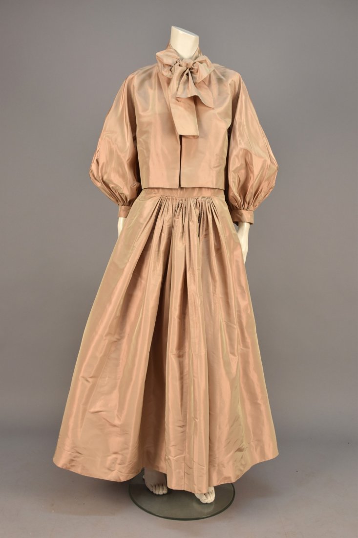 MADAME GRES CHANGEABLE SILK EVENING DRESS and JACKET, (1 of 6)