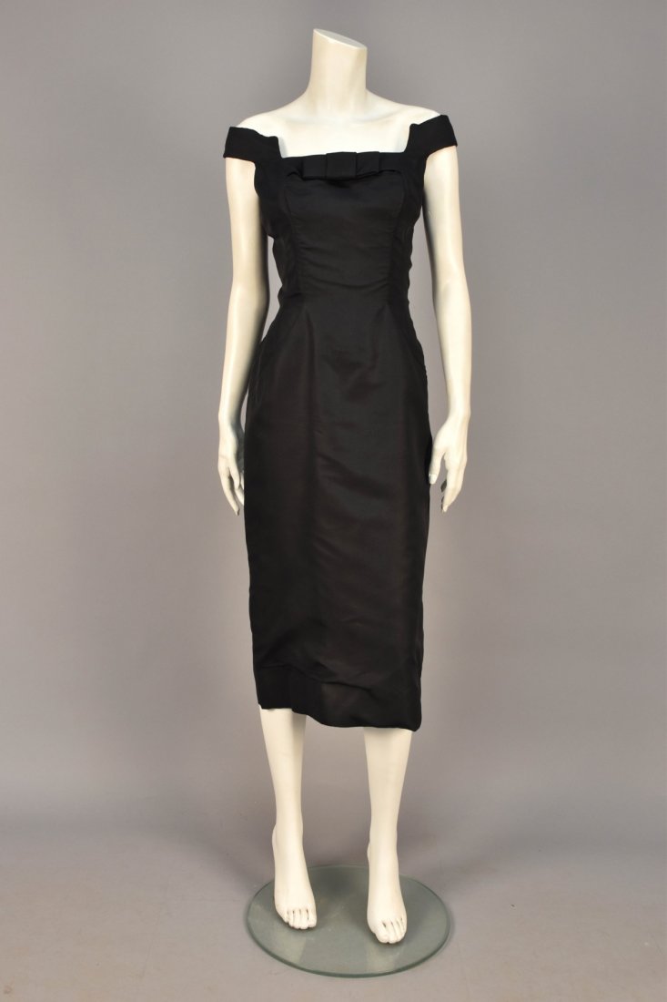 ESTEVEZ SILK COCKTAIL DRESS, 1960s. (1 of 3)