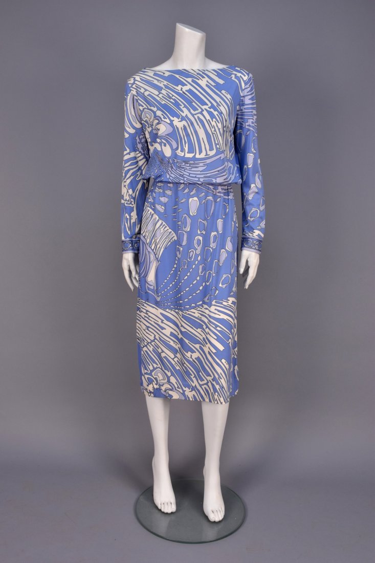 PUCCI PRINTED SILK JERSEY DAY DRESS,  1970s (1 of 3)