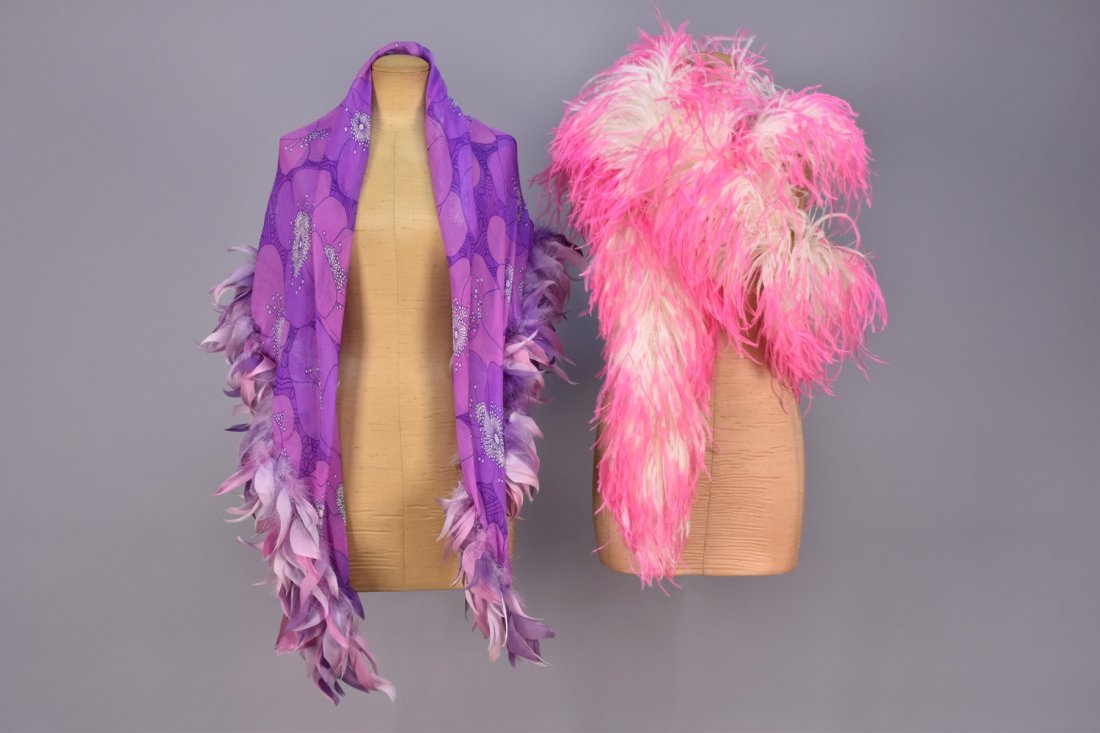 TWO CHRISTIAN DIOR FEATHER ACCESSORIES, LATE 1960s and (1 of 3)