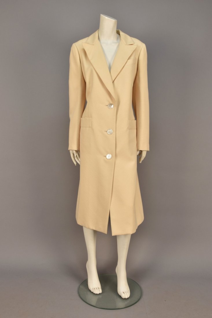 CHRISTIAN DIOR SILK COAT, SPRING-SUMMER 1983. (1 of 4)