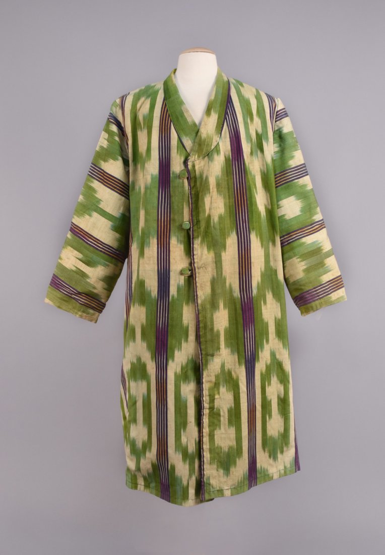 SILK IKAT COAT, IRAN, 20th C (1 of 3)