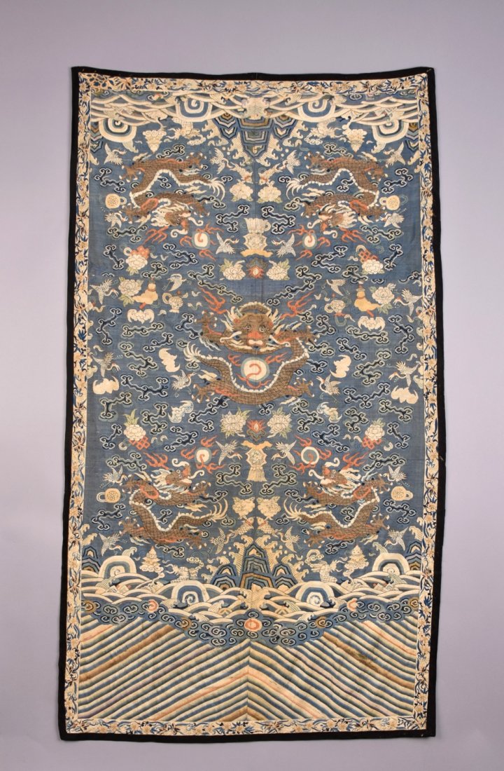 CHINESE KESI SILK PANEL, 19th C. (1 of 4)