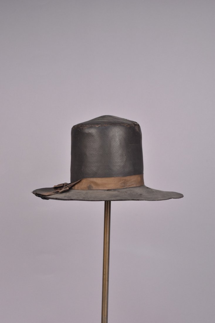 GENTS WIDE BRIM STRAW HAT 19th C. (1 of 3)