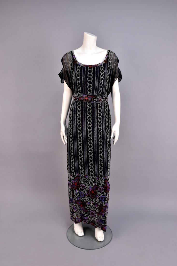 LARGE SIZE BEADED DRESS, 1920s (1 of 5)