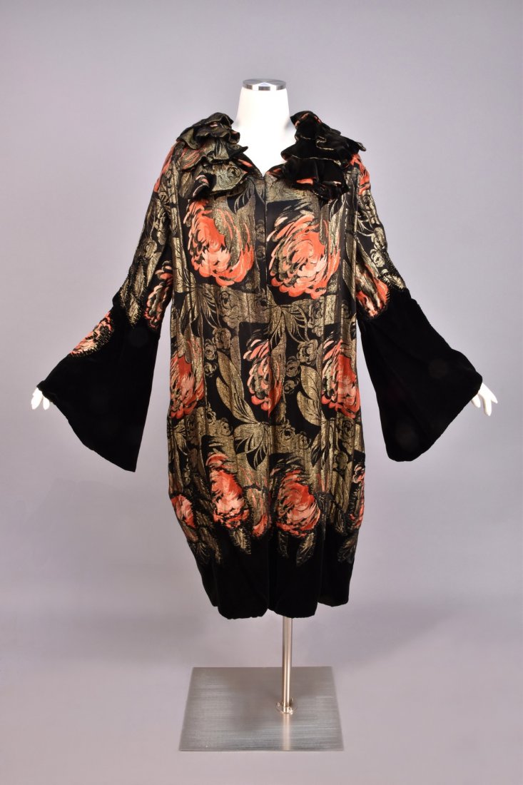 MARGAINE LACROIX METALLIC BROCADE OPERA COAT, 1920s. (1 of 5)