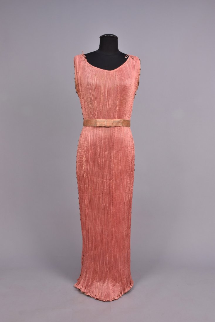FORTUNY DELPHOS GOWN, c. 1930. (1 of 7)
