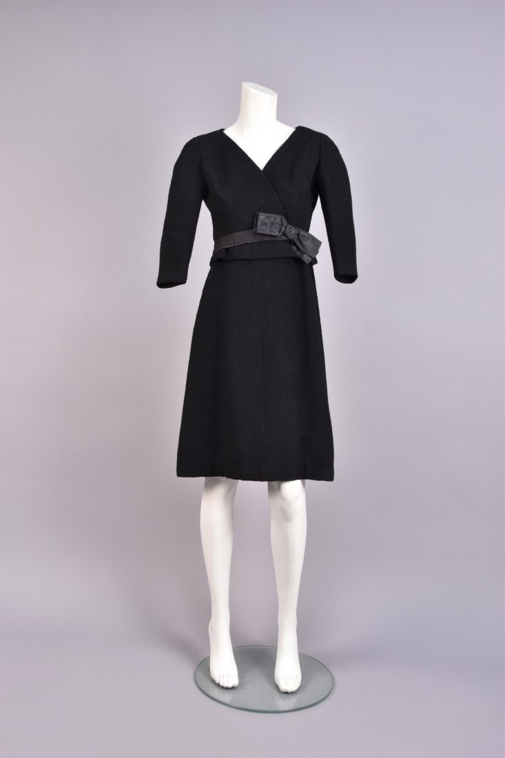 BALENCIAGA WOOL BOUCLE COCKTAIL DRESS, 1950s (1 of 5)