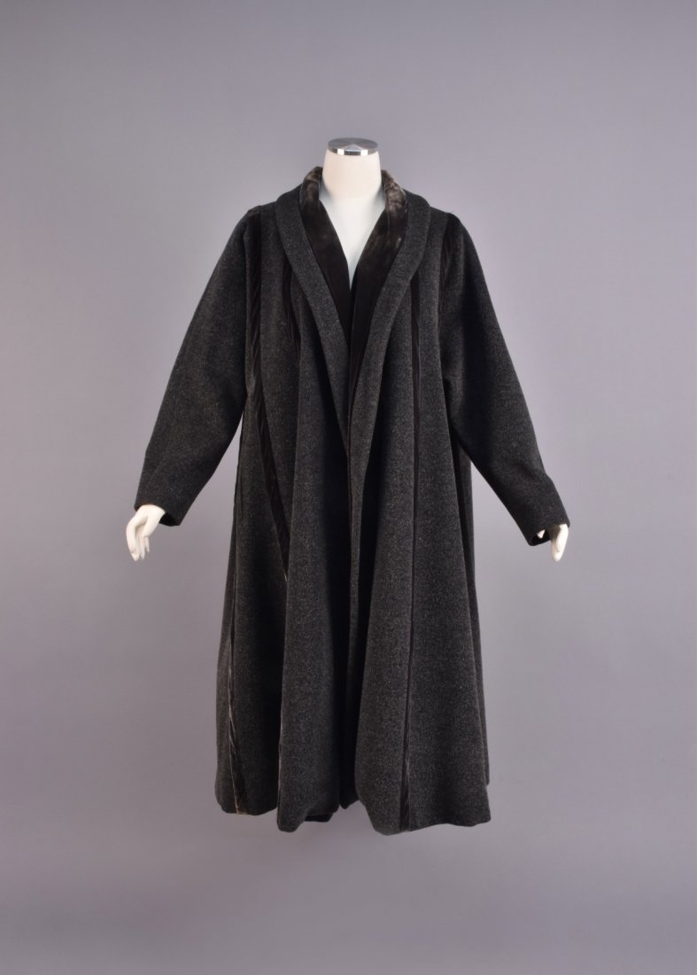 JACQUES FATH for JOSEPH HALPERT SWING COAT, c. 1950. (1 of 3)