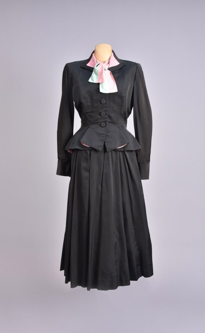 HATTIE CARNEGIE 3-PIECE SKIRT SUIT, 1950s. (1 of 4)