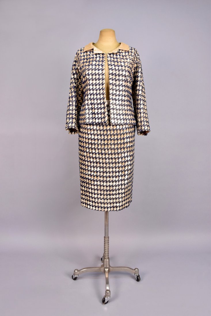 GUY LAROCHE PARIS BEADED and SEQUINED SKIRT SUIT, c. (1 of 5)