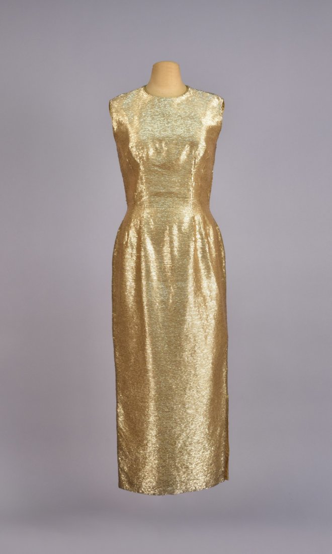 GOLD BEADED LONG SHEATH, MID 20th C. (1 of 4)