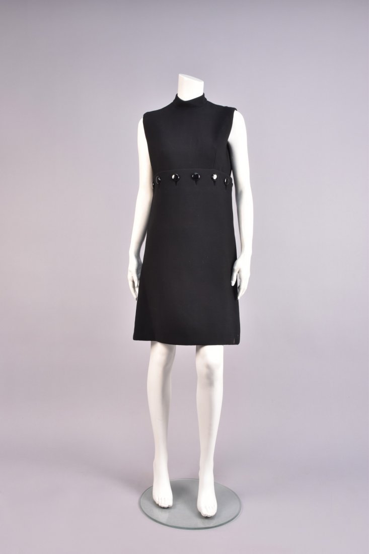 NORELL LITTLE BLACK DRESS with BUTTON-ON SKIRT, 1960s (1 of 4)