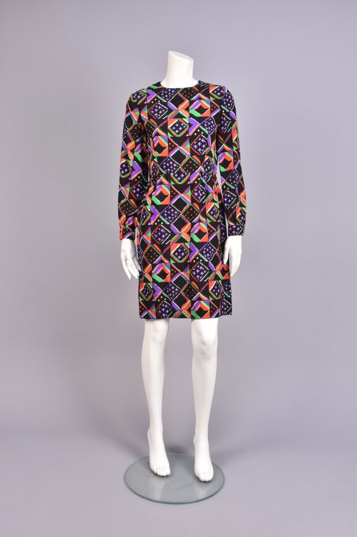 PIERRE CARDIN WOOL DAY DRESS, 1960s (1 of 3)