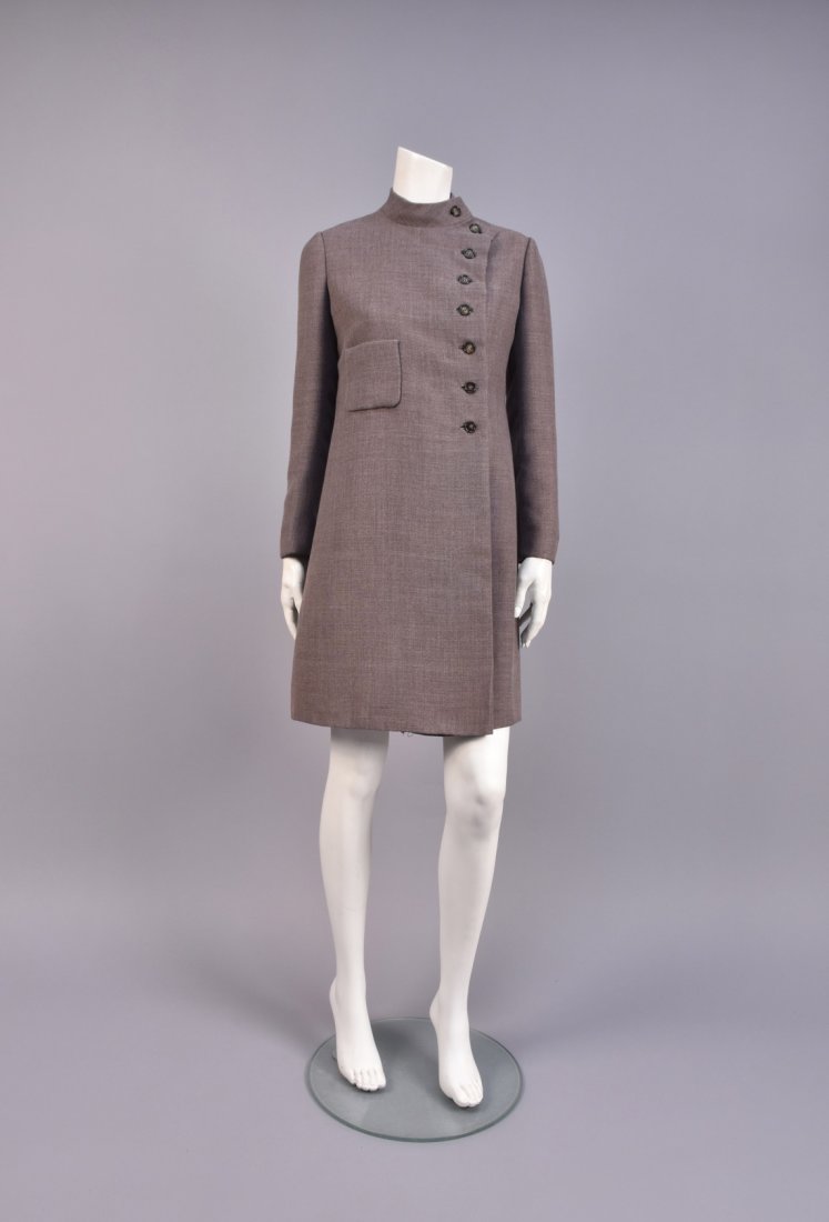GEOFFREY BEENE WOOL COATDRESS, c. 1970 (1 of 3)