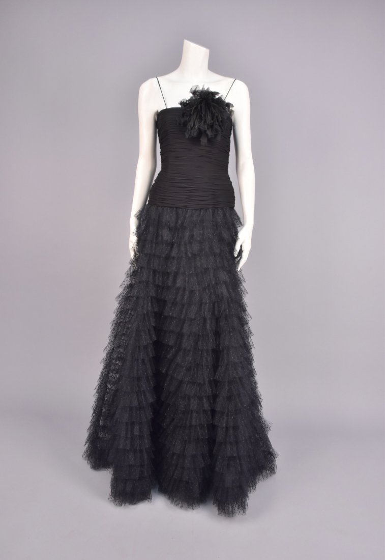 OSCAR de la RENTA SILK and LACE BALL GOWN, c. 1993 (1 of 4)