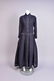 ROMEO GIGLI CRIMPED WOOL MAXI DRESS.