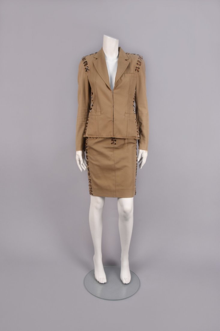 TOM FORD for YSL MOMBASSA COLLECTION SKIRT SUIT, 2002. (1 of 4)