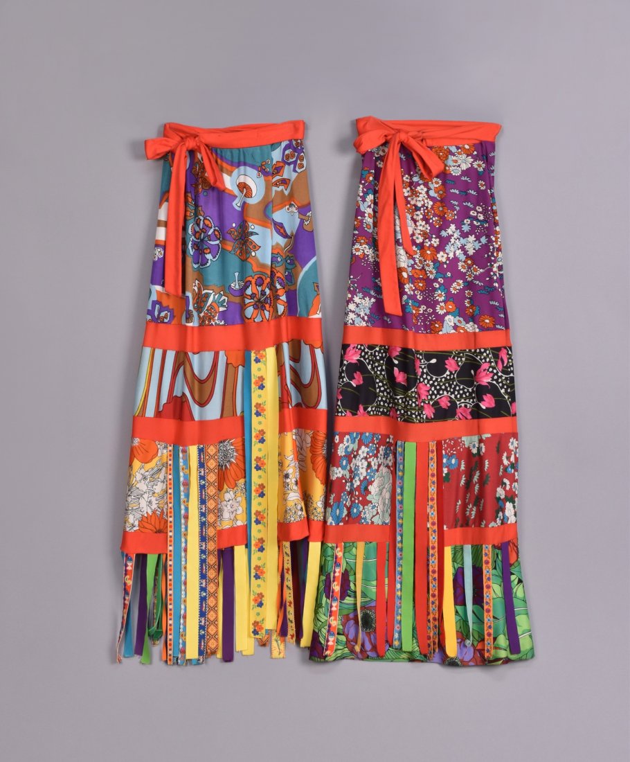 TWO GEORGIO SANT'ANGELO RIBBON SKIRTS (1 of 5)