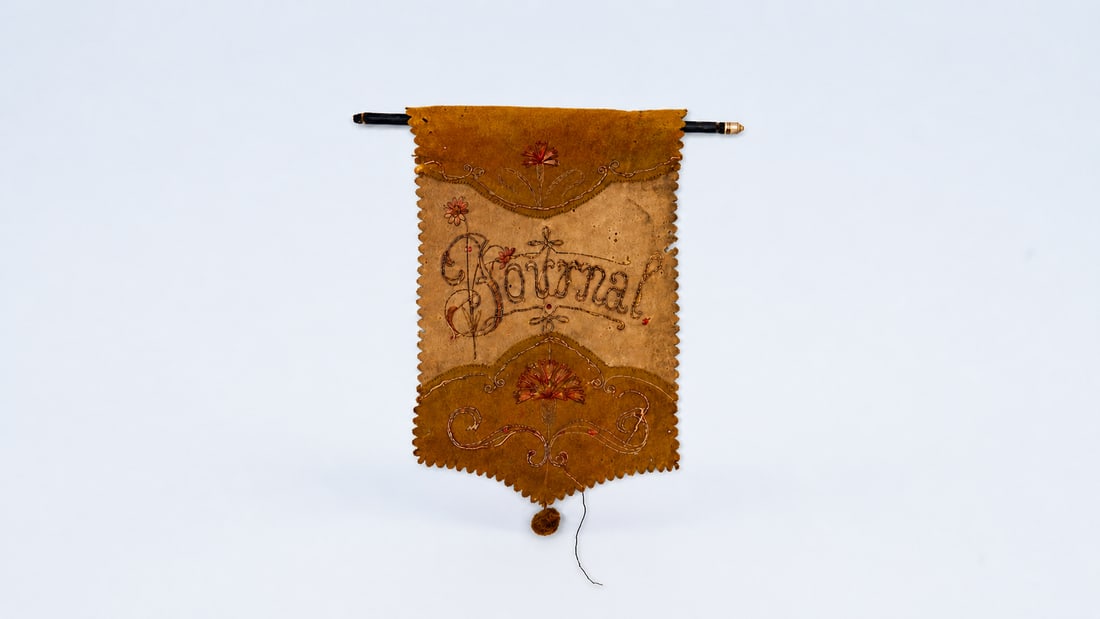 AN OTTOMAN LATE PERIOD FRENCH-INFLUENCED EMBROIDERED TEXTILE PANEL (JOURNAL), C. 1900: A decorative embroidered textile panel from the late Ottoman period, likely dating to the late 19th to early 20th century, reflecting the refined aesthetic shaped by Western—particularly French—ar