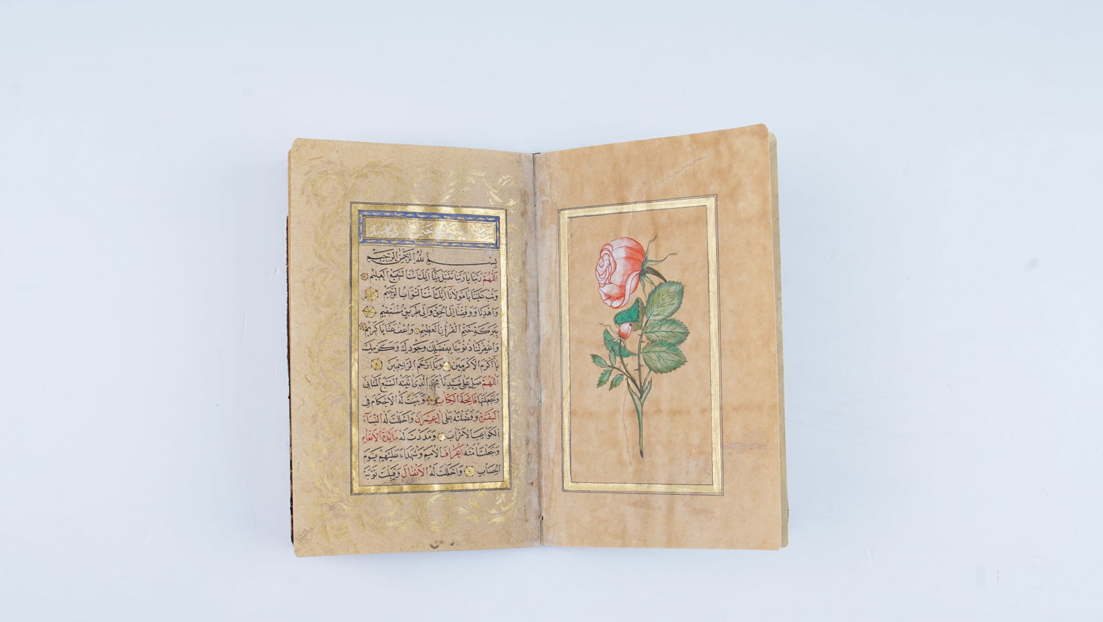 AN IMPORTANT SIGNED AND DATED OTTOMAN PRAYER BOOK BY EL-HAJJ MEHMED ZEKI (AH 1306 / AD 1888–89): A refined late 19th-century Ottoman prayer book, signed by the accomplished calligrapher El-Hajj Mehmed Zeki and dated AH 1306 (AD 1888–89), representing an elegant example of Ottoman devotional man