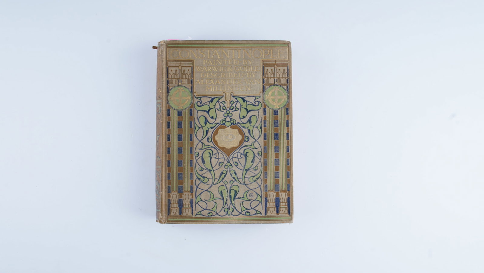 “CONSTANTINOPLE?? BY ALEXANDER VAN MILLINGEN, ILLUS. WARWICK GOBLE, FIRST EDITION, 1906: MILLINGEN, Alexander van. Constantinople Painted by Warwick Goble, Described by Alexander van Millingen. London: A & C Black, 1906. First edition, first issue. 8vo. Original fawn pictorial cloth, lett