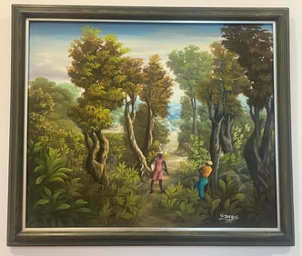 Charles Dufranc (Born 1948) c.1970s Oil On Canvas Painting 27x23"