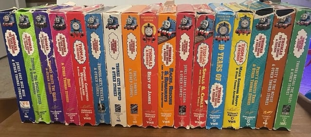 Thomas The Tank Engine & Friends Vintage VHS Set Lot Of 17 1990s
