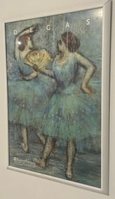 Edgar Degas German Kunstforum Art Exhibition Poster Framed 35x25in Impressionist
