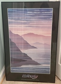 Artist Marcus Uzilevsky Original Hosanna 1983 Exhibition Poster Framed 39x25"