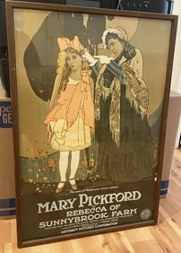 Vintage Mary Pickford Rebecca Of Sunnybrook Farm Film Poster Framed 29x20"