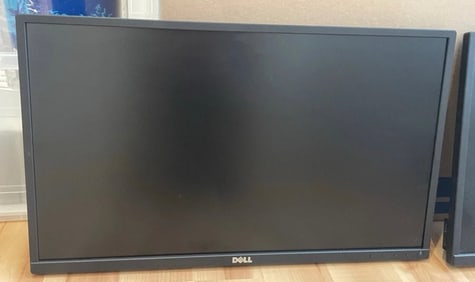 Lot of 2x DELL P2417H Flat Panel Monitors 24in Good Condition