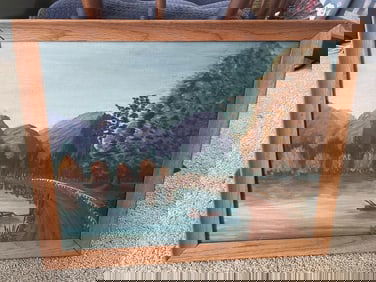 Original Oil On Board Painting Unknown Artist Vintage 1940-50s ~ 20x16in