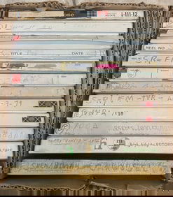 4-Track Stereo Tape Reel To Reel Lot (12) Recorded Tapes Radio Stations