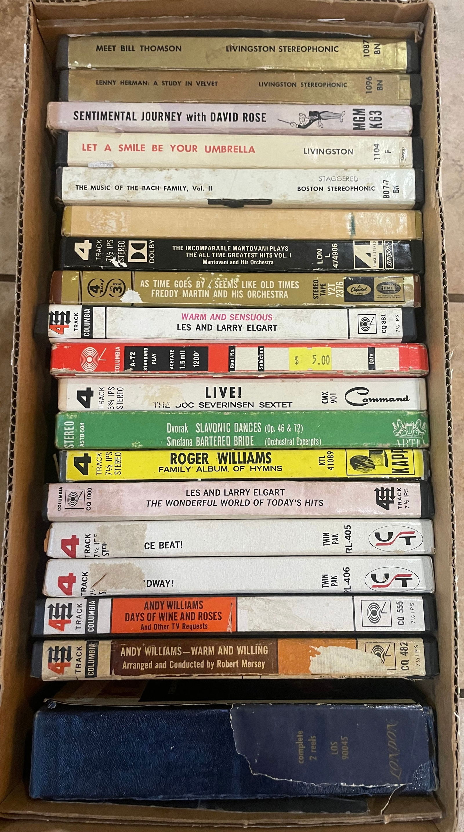 4-Track Reel To Reel Stereo Tape Lot (19) Big Band • Jazz • Classical (1 of 9)