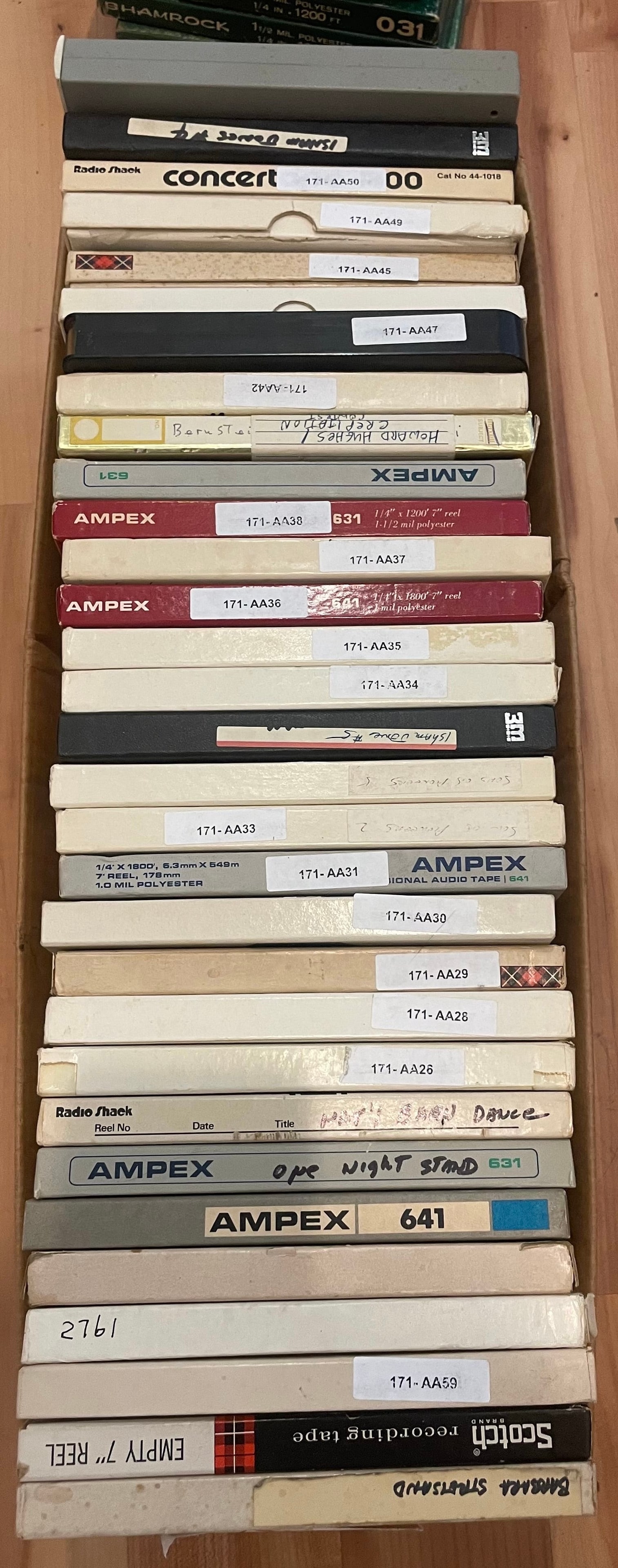 4-Track Reel To Reel Tape Lot of 31 Recorded Archive Music & Radio: Lot 17 - Lot of 31 reel to reel 4-track tapes all in good condition.