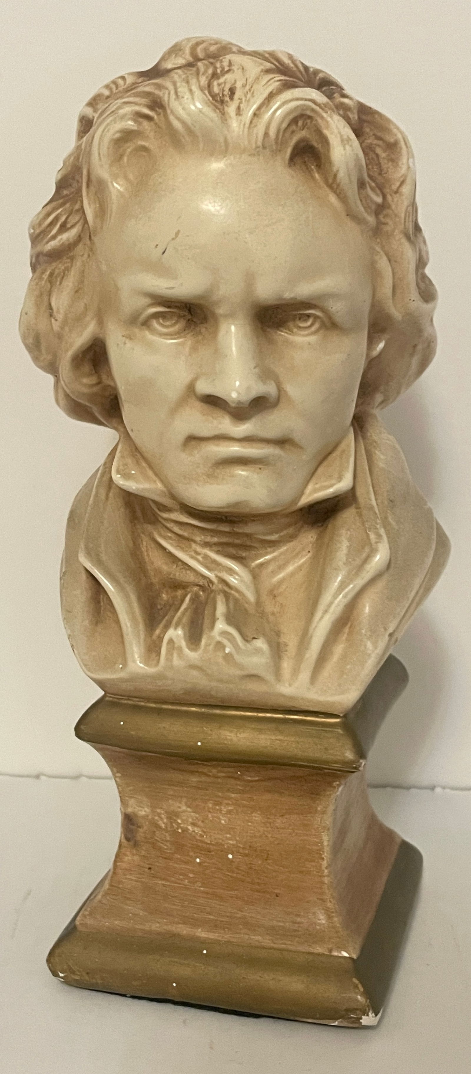 Alexander Backer Chalkware Beethoven 8.5" Bust 1950s (1 of 10)