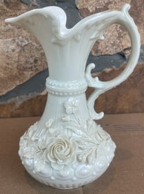 Belleek Aberdeen Pitcher Ireland Porcelain 3rd Black Mark (c.1926-1946)