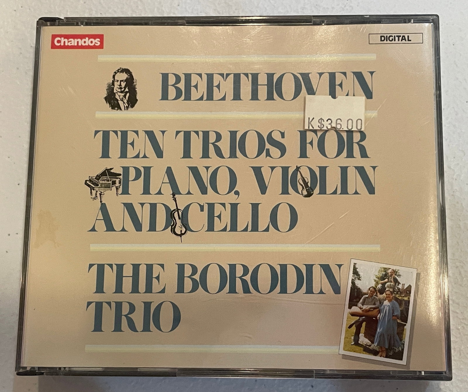 Borodin Trio – Ten Trios For Piano, Violin And Cello 4x CD CHANDOS: Complete. VG+ condition.