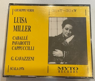 Luisa Miller - G. Gavazzeni Scala 1976 2x CD MYTO Italy Import