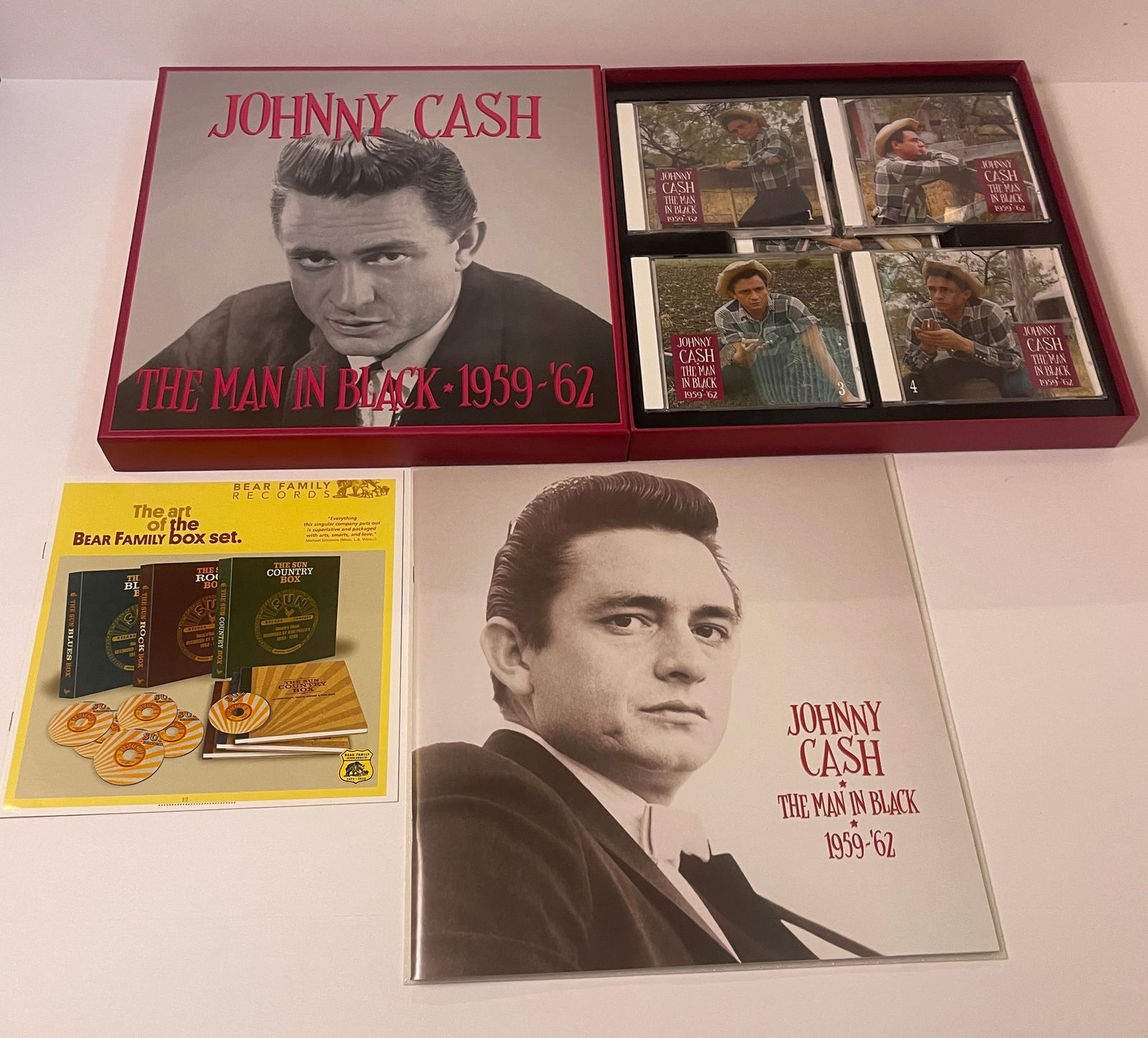Johnny Cash – The Man In Black 1959-'62 Bear Family Records CD Box Set (1 of 14)