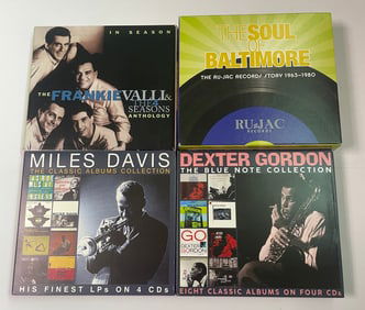 Lot of 4 Rare Jazz CD Sets Ru-Jac Records Blue Note Miles Davis Dexter Gordon