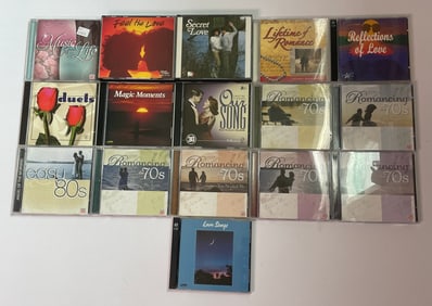 Lot of 16 Time Life Romance CD Greatest Hits Lot Romancing the 70s