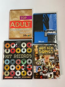 Lot of 4 Joel Whitburn Billboard Top Charts Record Research Reference Books