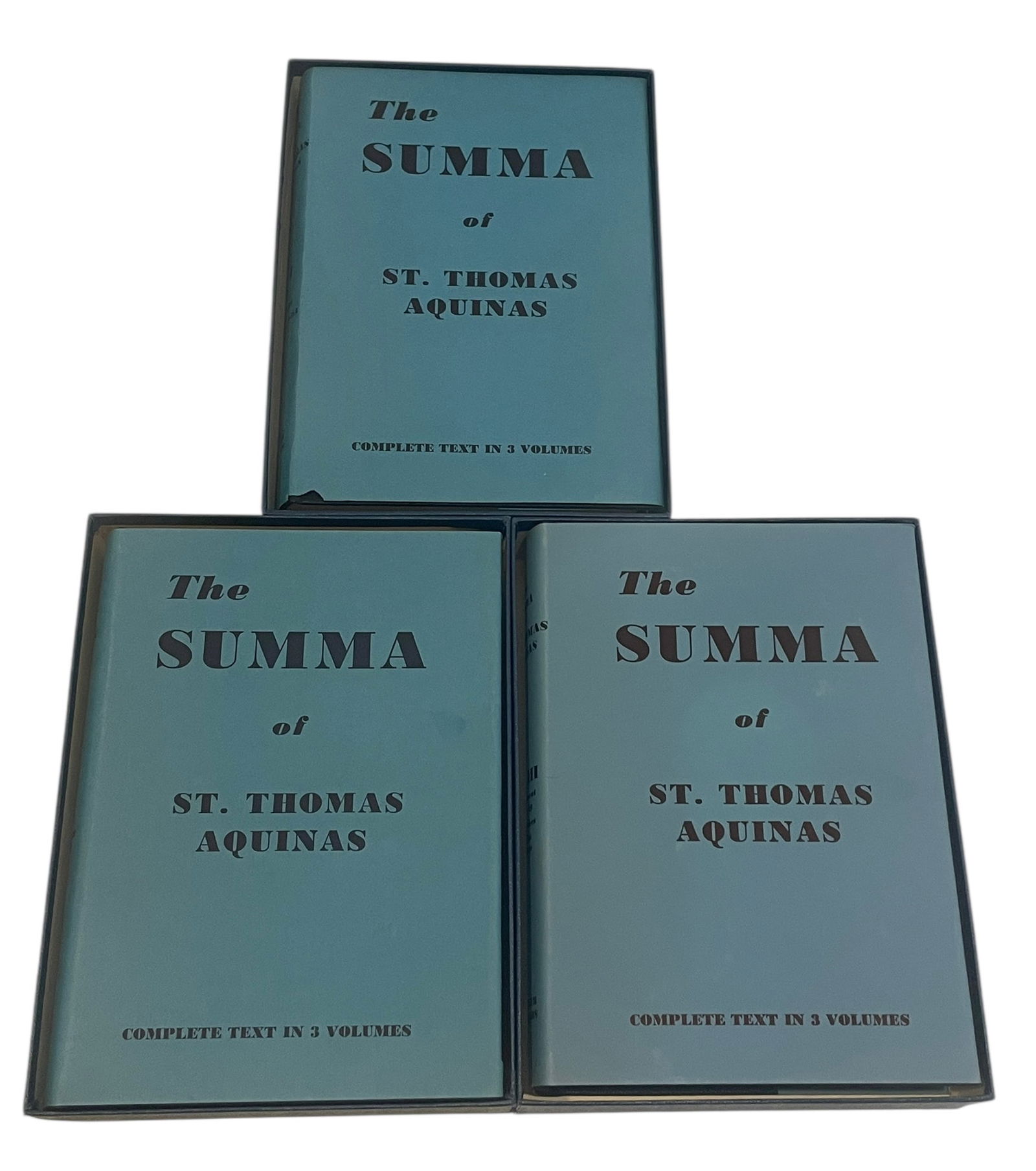 The Summa of St. Thomas Aquinas First Complete American Edition 3 Volume Set 1947 Benziger (1 of 5)